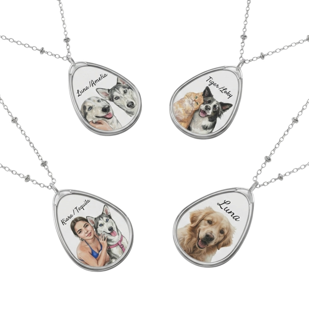 Lumipaw Personalized Pet Oval Necklace