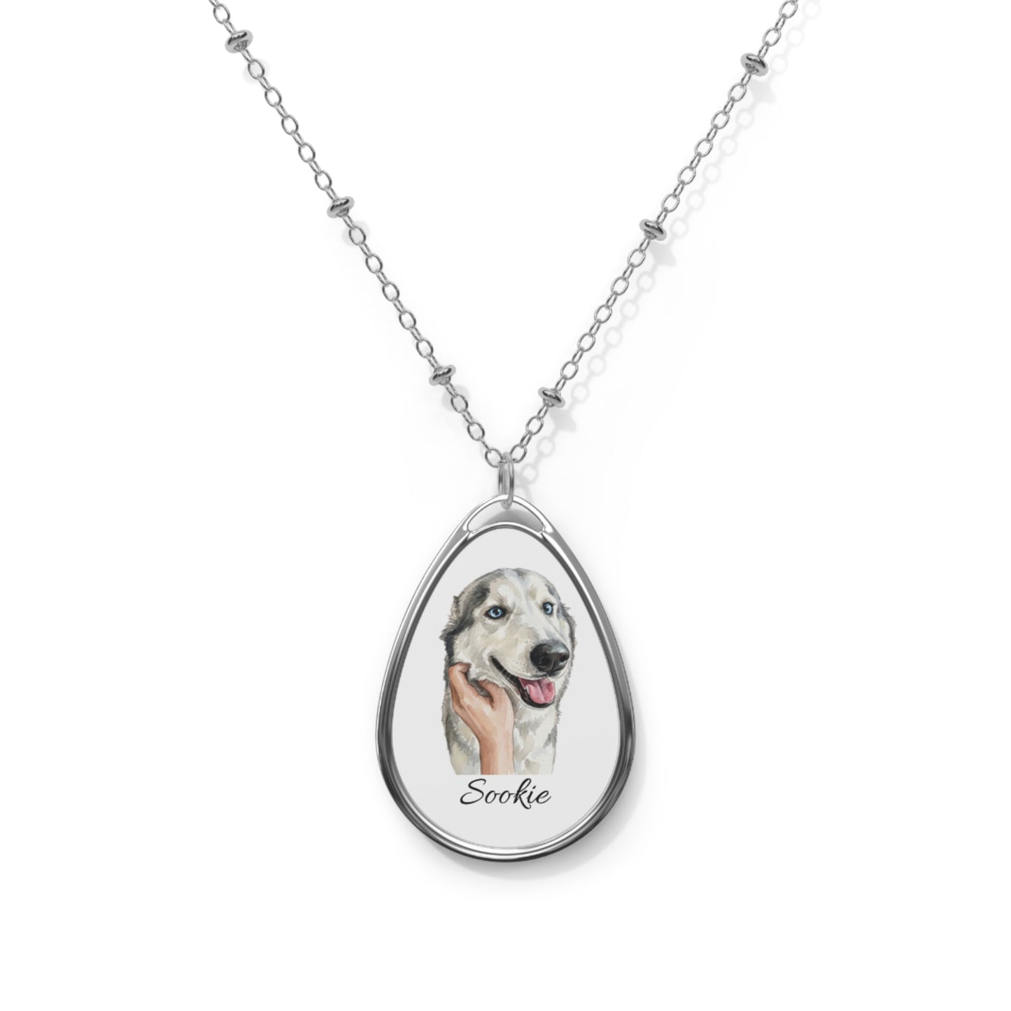 Lumipaw Personalized Pet Oval Necklace