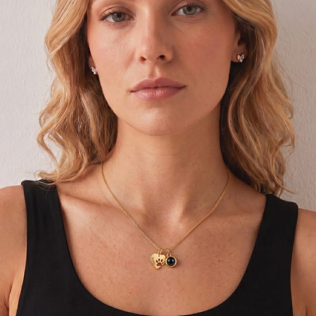 The Forever Bond — Photo Projection & Name Necklace