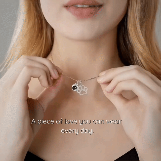 LumiPaw™ Photo Projection Pet Necklace